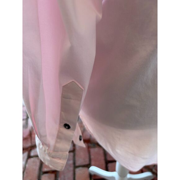 Mother Oxford Pink Cotton Maternity Button Down Shirt Size L/XL - Picture 5 of 16